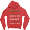ugly christmas grandpa Zipper Hoodie