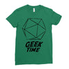 geek time Ladies Fitted T-Shirt