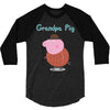 peppa pig grandpa pig 3/4 Sleeve Shirt