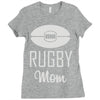 rugby mom Ladies Fitted T-Shirt