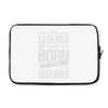 legends are born in december Laptop sleeve
