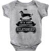 I Am Dachshund Actually In A Very Commited Relationship Baby Onesie