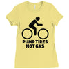 pump tires not gas Ladies Fitted T-Shirt