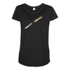 knife Maternity Scoop Neck T-shirt