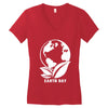 earth day planet Women's V-Neck T-Shirt