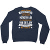Super Cool Mother In Law Of A Freaking Awesome Son In Law Crewneck Sweatshirt