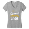 queens are born in 2000 Women's V-Neck T-Shirt