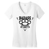 badass ny Women's V-Neck T-Shirt