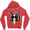 Killerbunny2007 Rainbow Overflow Zipper Hoodie