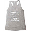 proud dad 3 Racerback Tank