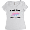 Save The Chubby Unicorns Women's Triblend Scoop T-shirt