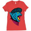 cat punk Ladies Fitted T-Shirt