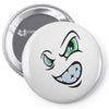 angry cartoon face Pin-back button