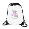 I Love My Trucker To The Moon And Back To Infinity And Beyond Forever Drawstring Bags