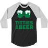 st. patrick's day titties and beer 3/4 Sleeve Shirt