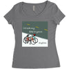 i&rsquo;d lock my bike to yours anytime Women's Triblend Scoop T-shirt