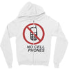 no cell phones Zipper Hoodie