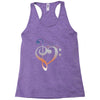 music expresses clef heart girls Racerback Tank