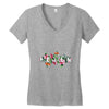 Femen with Flowers Women's V-Neck T-Shirt