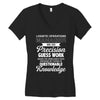 logistic operator manager we do precision guess work based on unreliab Women's V-Neck T-Shirt