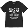 I Love You Uncle V-Neck Tee