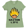 saiyan life Ladies Fitted T-Shirt