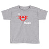 i love heart bass guitar music Toddler T-shirt