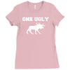 ugly moose funny animal present tee new Ladies Fitted T-Shirt