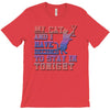 my cat and i stay in tonight T-Shirt