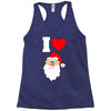 i love santa noel Racerback Tank