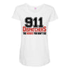 911 dispatcher heroes black logo Maternity Scoop Neck T-shirt