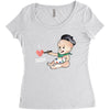 Cute Baby Painter's Dad Love Women's Triblend Scoop T-shirt