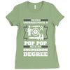 Never Underestimate A Pop Pop With An Engineer Degree Ladies Fitted T-Shirt