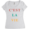 Cest La Vie Women's Triblend Scoop T-shirt