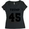 Trump 45 jersey number Women's Triblend Scoop T-shirt