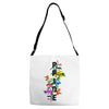 Pride Floral LGBT Colors Adjustable Strap Totes