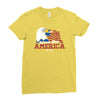 science bless america Ladies Fitted T-Shirt