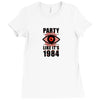 big brother is watching you party Ladies Fitted T-Shirt