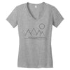 Mountains and Sun Women's V-Neck T-Shirt