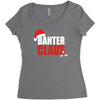 banter claus funny Women's Triblend Scoop T-shirt