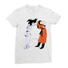 goku vs freeza 2 Ladies Fitted T-Shirt
