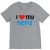 i love my nerd V-Neck Tee