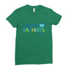 happy father day Ladies Fitted T-Shirt
