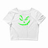 scary pumpkin halloween Crop Top