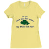 my bass look fat Ladies Fitted T-Shirt
