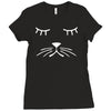 whiskers cat dog cute puppy animal baseball jersey Ladies Fitted T-Shirt
