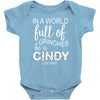 in a world full of grinches be a cindy lou who Baby Bodysuit