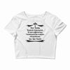 Dear Daddy, Thanks for Being my Dad Baby Boy Letter to Father Crop Top