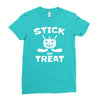 stick or treat Ladies Fitted T-Shirt