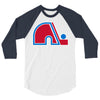 quebec nordiques 3/4 Sleeve Shirt